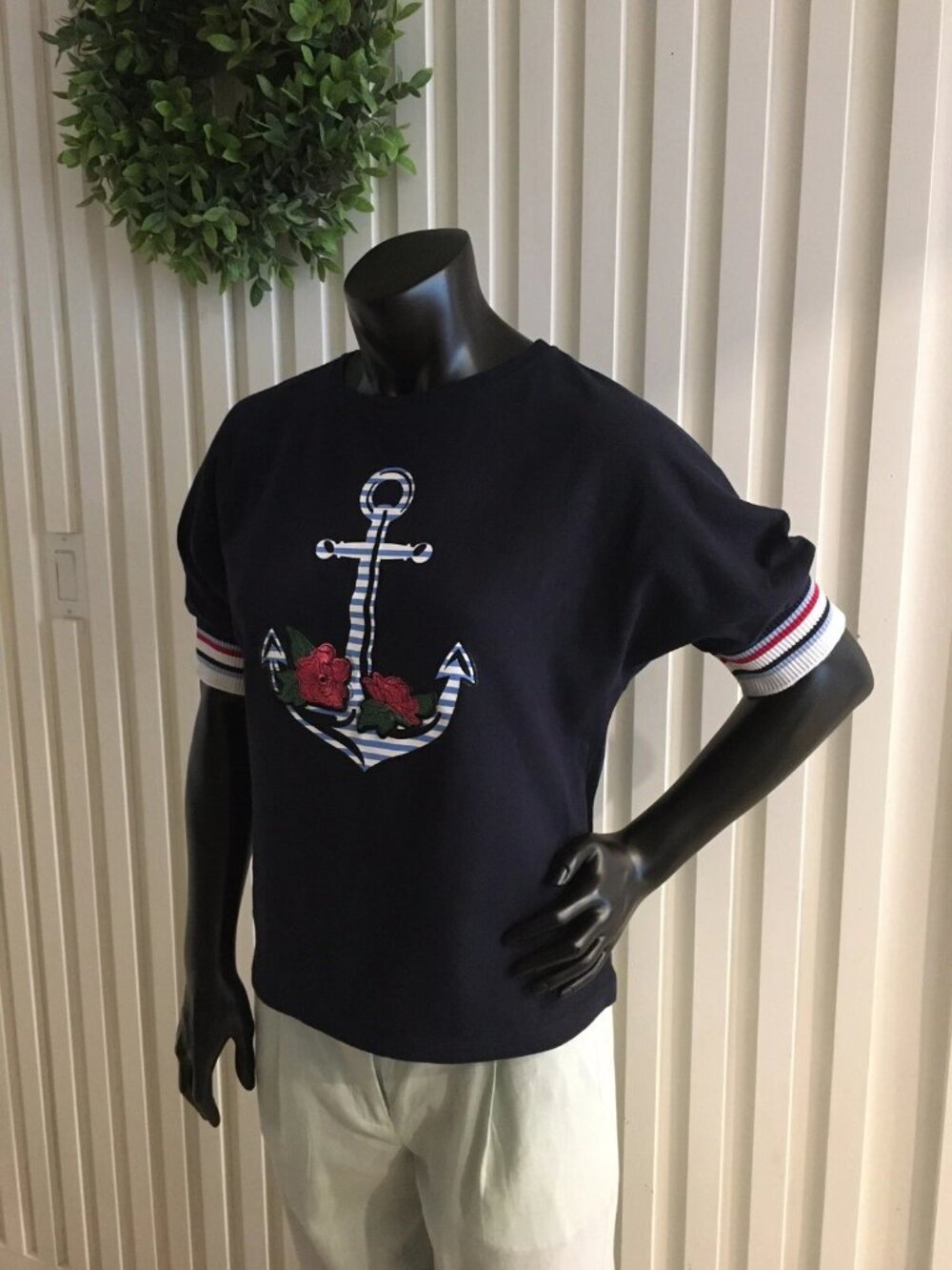 Oodji 100% Cotton Nautical Pullover Tunic – Size Small